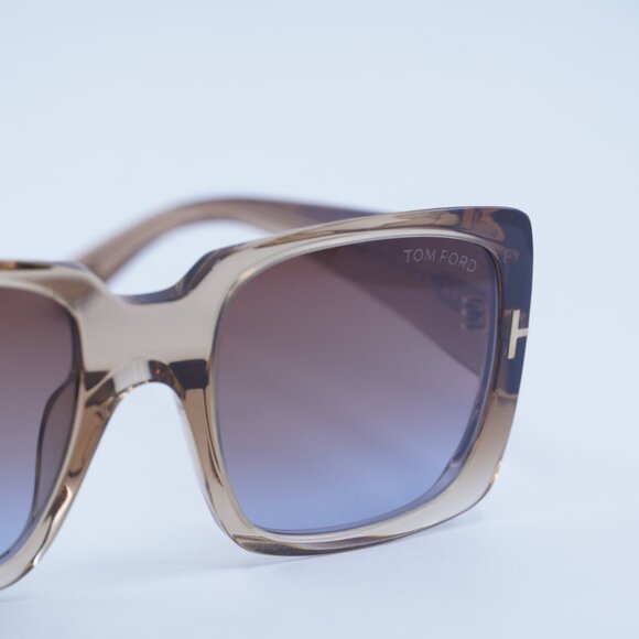 Tom Ford Ryder-02 FT1035 45F Sunglasses Brown Square Frame, Brown Lenses main image 9